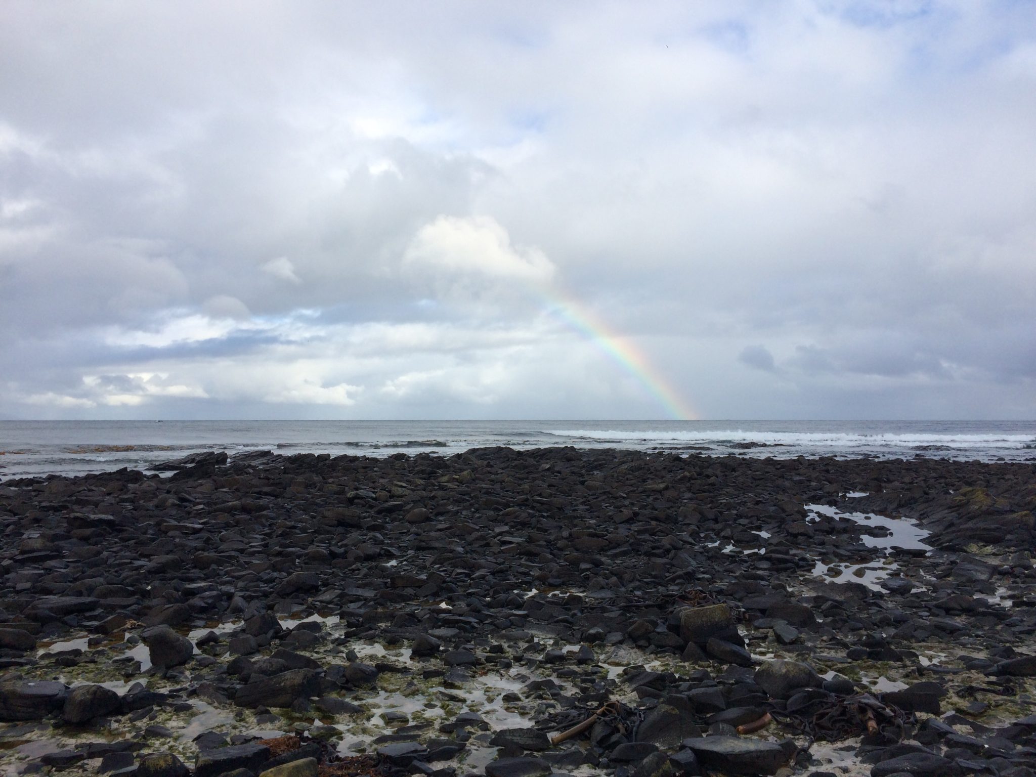 End of the world rainbow - Fishers Point Tasmania