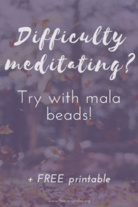 Difficulty meditating? Try with mala beads