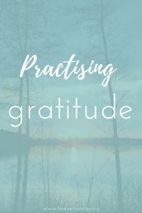 Practise gratitude